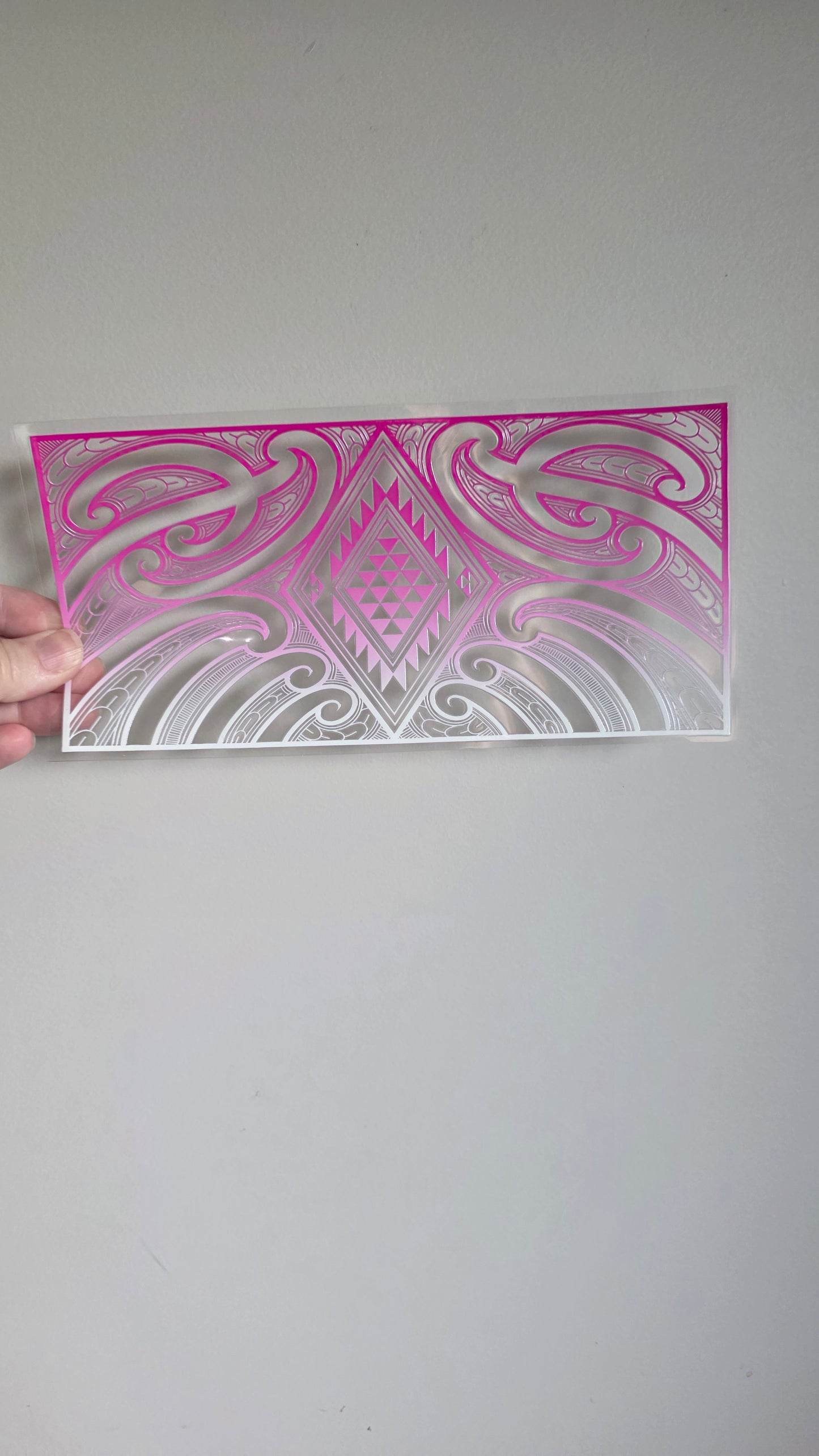 UV dtf transfer Maori design 24cmx11cm 16oz wrap #1584