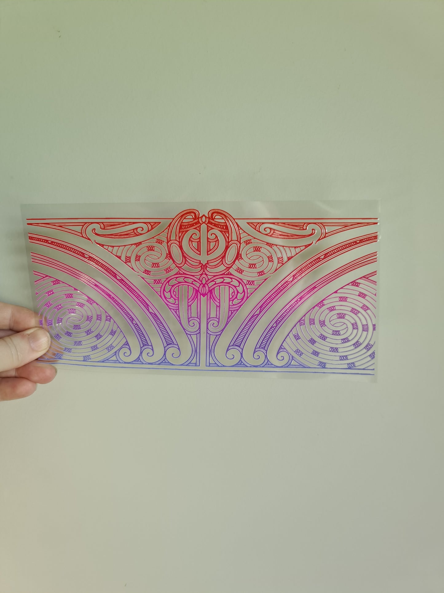 UV dtf transfer Maori design 23cmx11cm 16oz wrap #1384