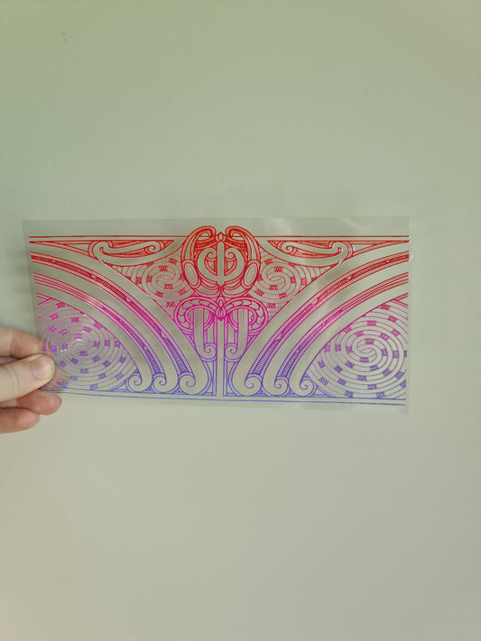 UV dtf transfer Maori design 23cmx11cm 16oz wrap #1384
