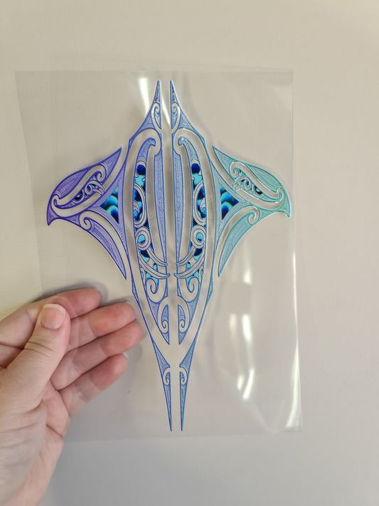 UV dtf Maori design A5 size 21cmx 14.8cm #387