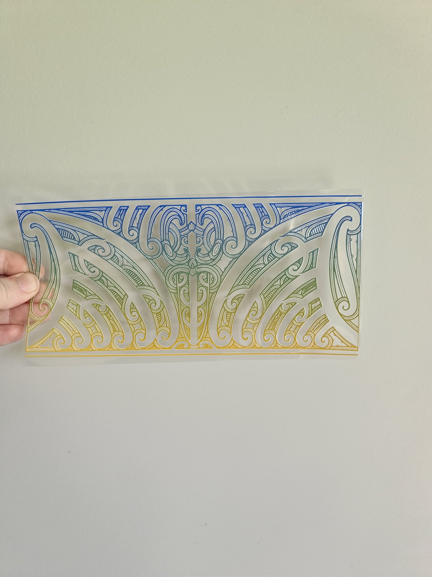 UV dtf transfer Maori design 23cmx11cm 16oz wrap #1298