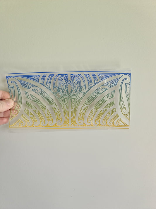 UV dtf transfer Maori design 23cmx11cm 16oz wrap #1298