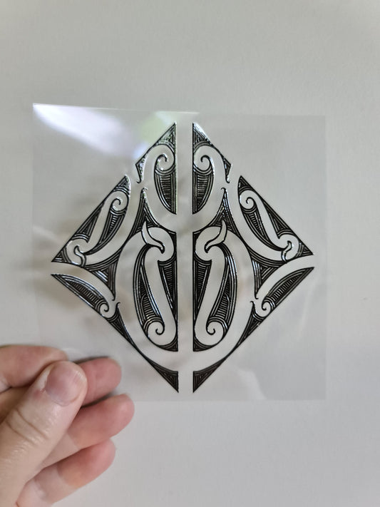 UV dtf Maori design mini size 11cmx11cm #960