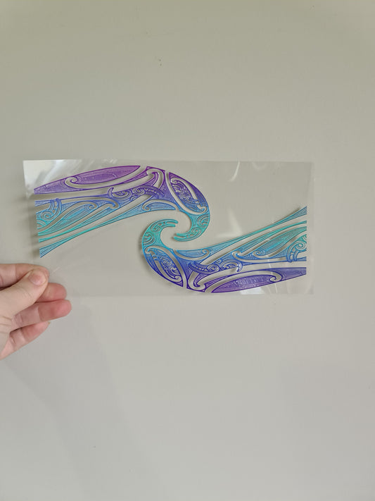 Uv dtf Maori design 23cmx11cm #489
