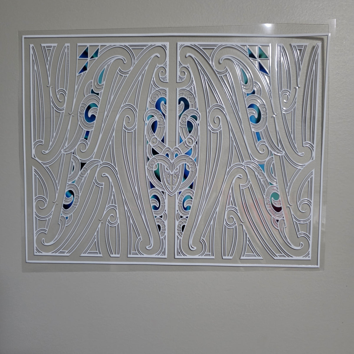 XL UV DTF DECAL MAORI DESIGN 30CMX23CM for Floor lamp size  #20