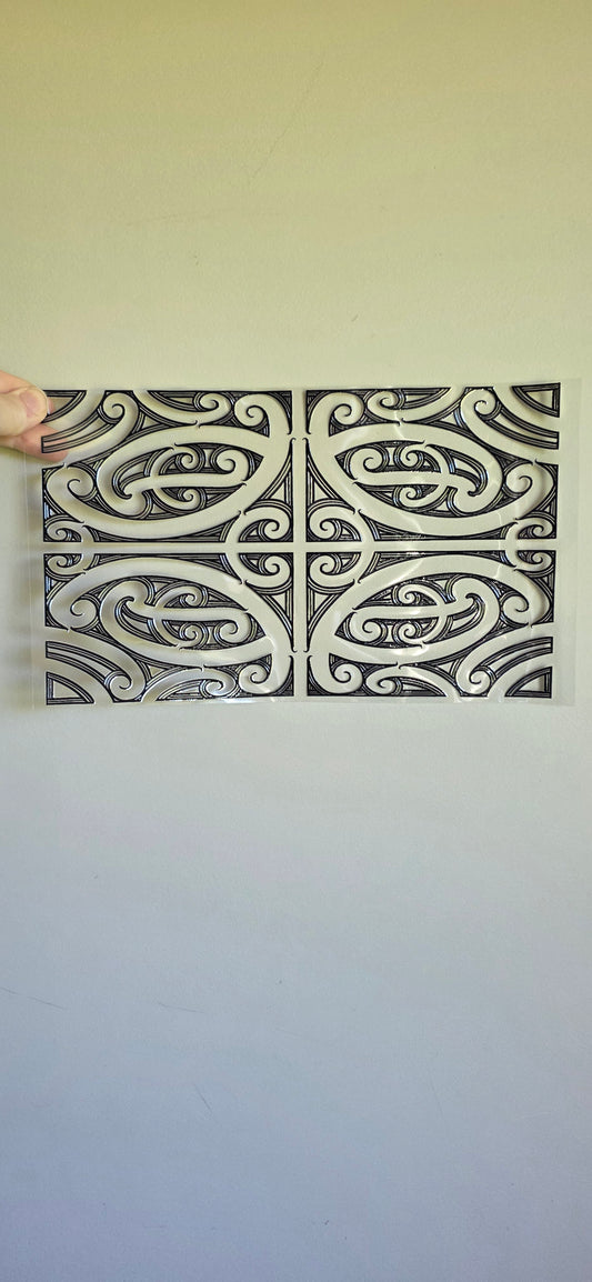 XL UV DTF DECAL MAORI DESIGN 28CMX17CM for touch lamps #174