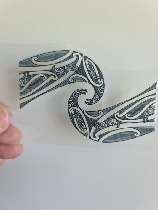 UV dtf Maori design mini size 13cm