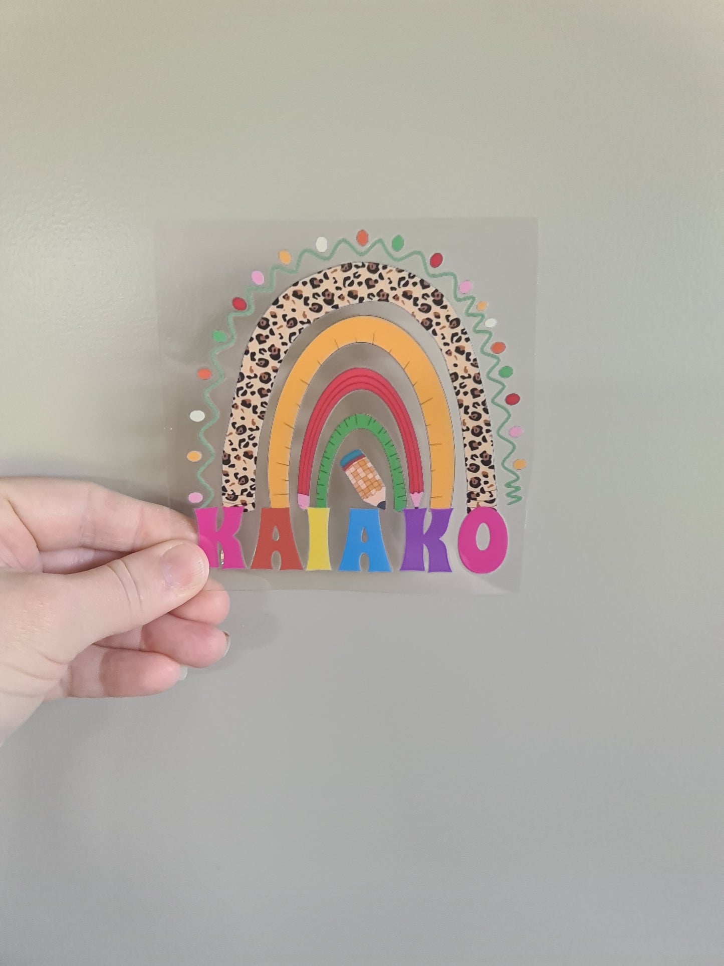 TEACHER AND KAIAKO dtf transfer Maori design 11cm sticker #1487
