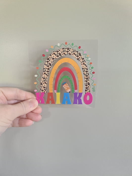 TEACHER AND KAIAKO dtf transfer Maori design 11cm sticker #1487