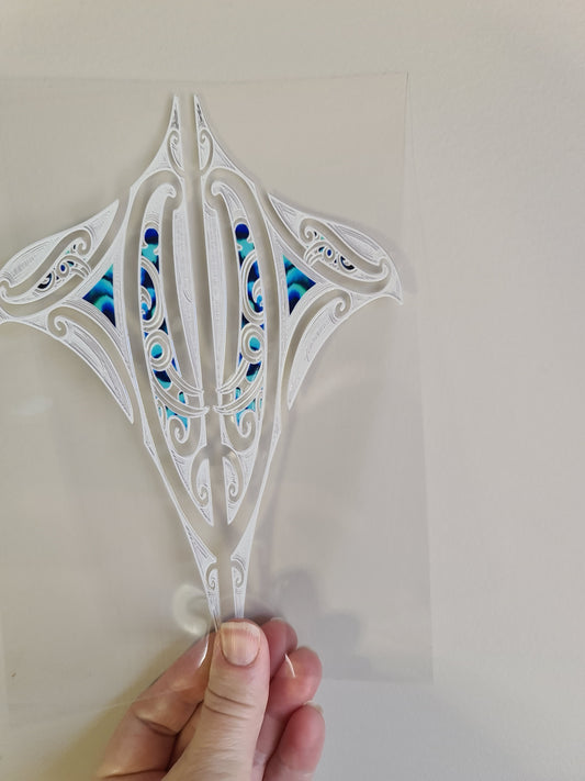 UV dtf Maori design A5 size 21cmx 14.8cm #389