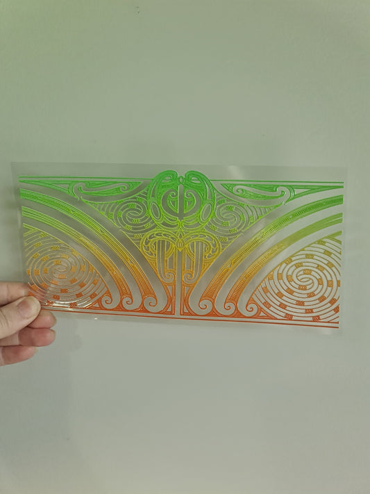 UV dtf transfer Maori design 23cmx11cm 16oz wrap #1213