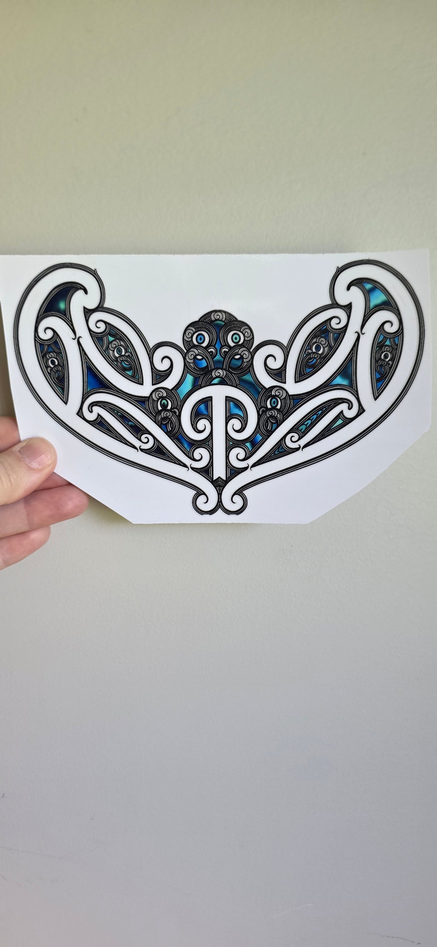 UV dtf transfer Maori design 17cmx11cm 16oz wrap #1630