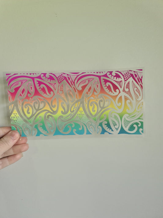 UV dtf Maori design 23cmx11cm 16oz wrap #621