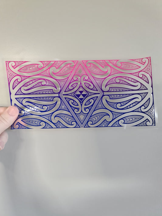 UV dtf Maori design 23cmx11cm 16oz wrap #311