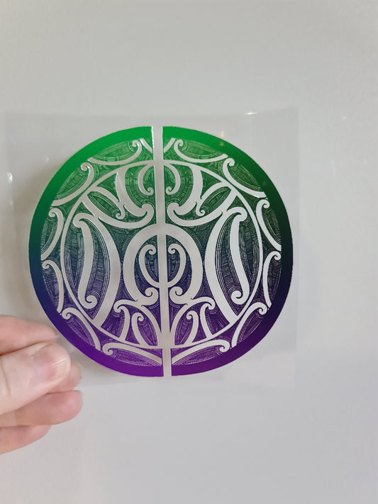 UV dtf Maori design mini size 11cmx11cm #958