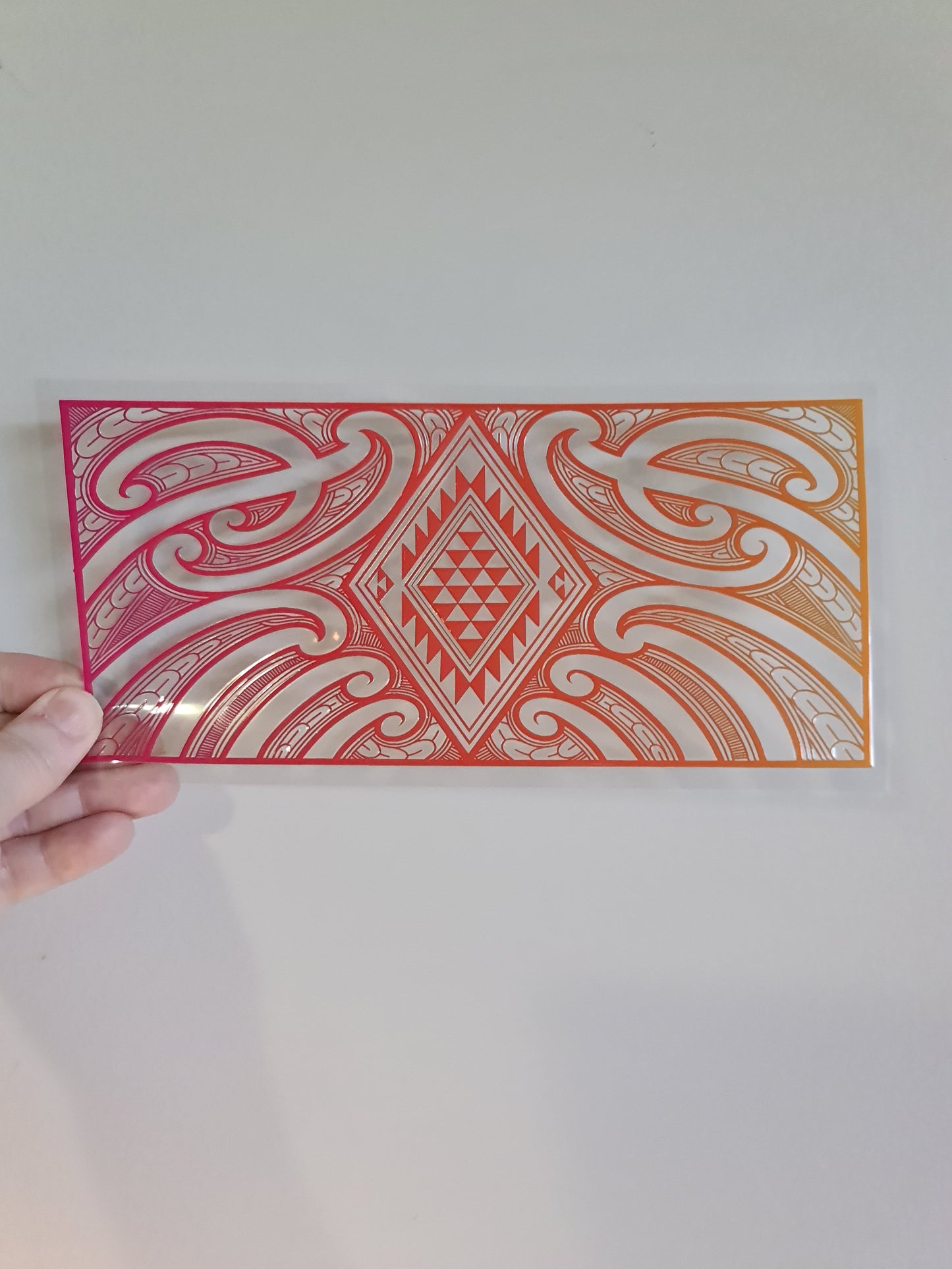 UV dtf Maori design 23cmx11cm 16oz wrap #898