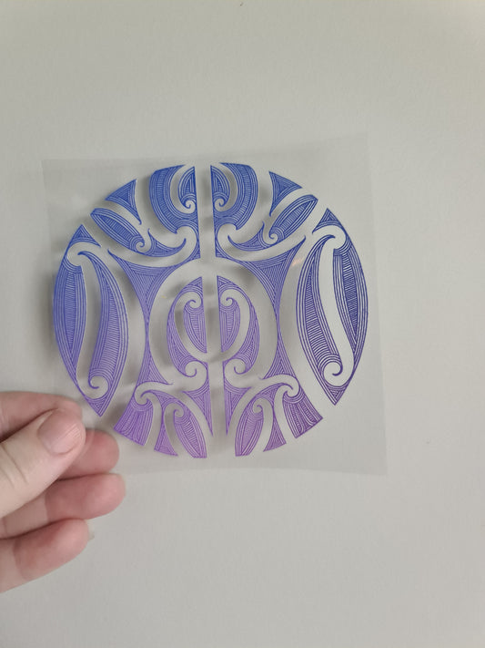 UV dtf Maori design mini size 11cmx11cm #414
