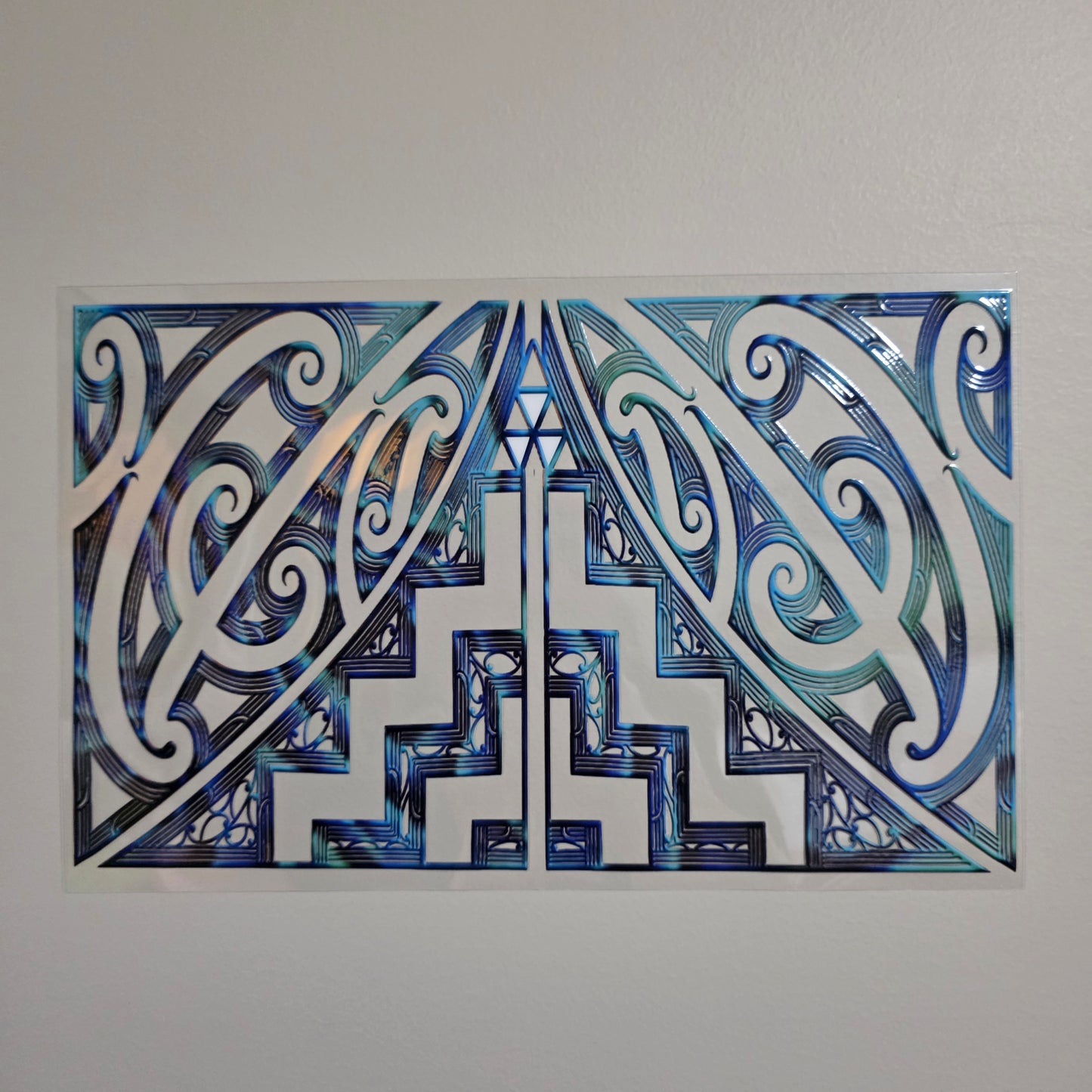XL UV DTF DECAL MAORI DESIGN 28CMX17CM for touch lamps #280