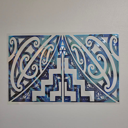 XL UV DTF DECAL MAORI DESIGN 28CMX17CM for touch lamps #280