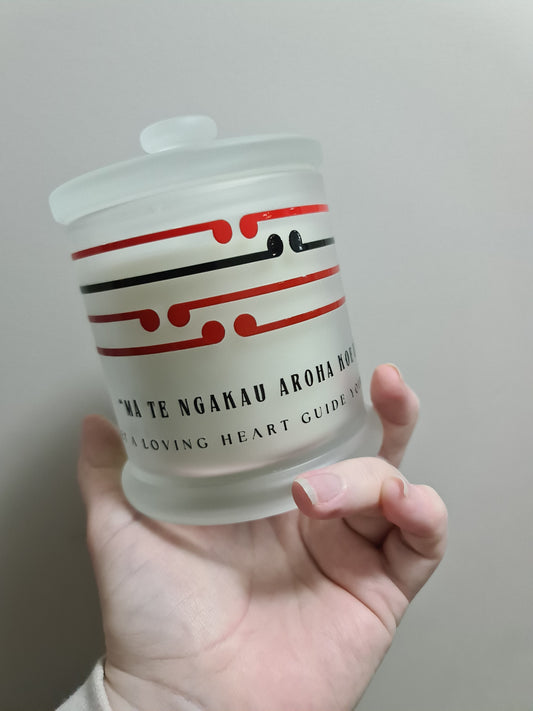 Large Maori Proverb Candle