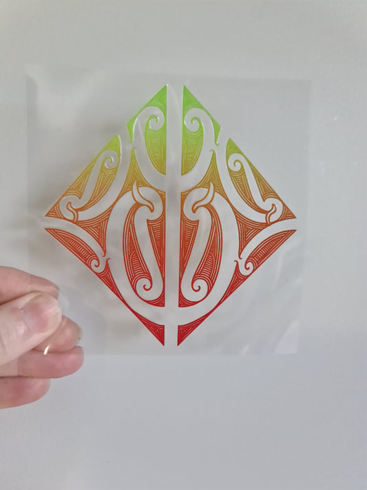 UV dtf Maori design mini size 11cmx11cm #951