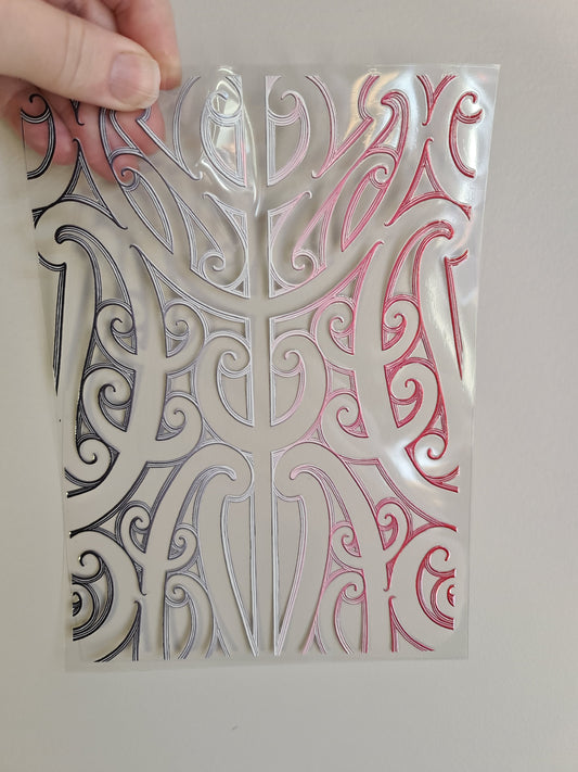 UV dtf Maori design A5 size 21cmx 14.8cm #362