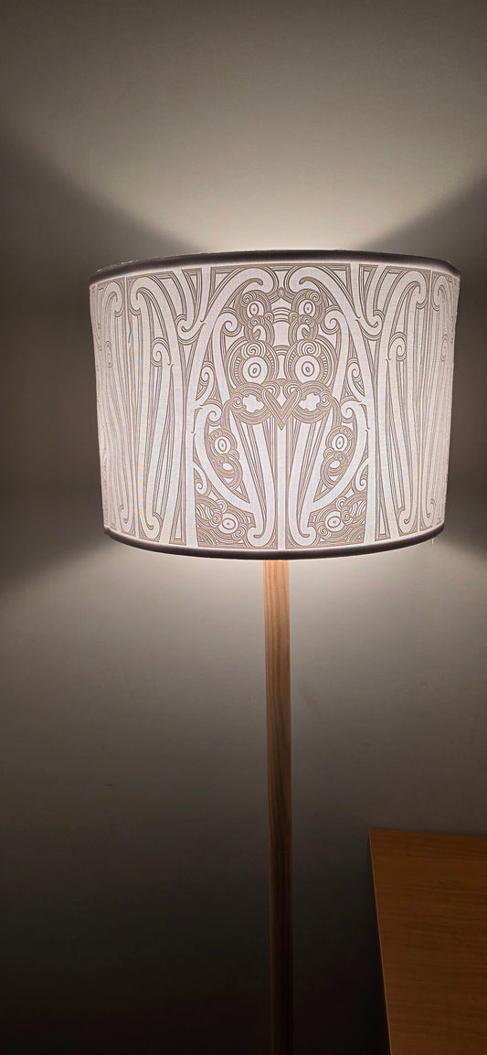 Maori Design Lamp Shade - White PRE-ORDER