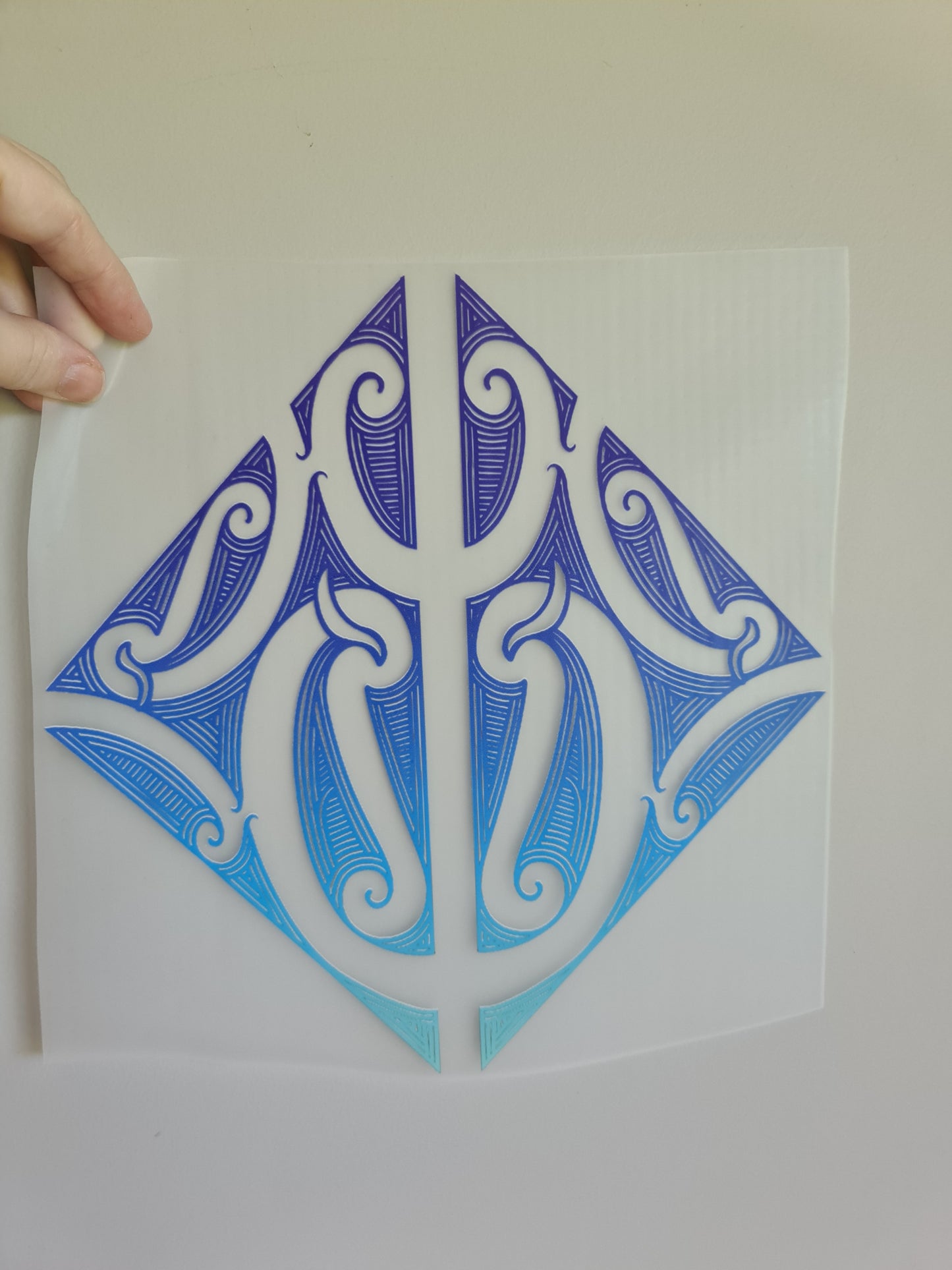 Sublimation custom Maori design Iron on 30cm