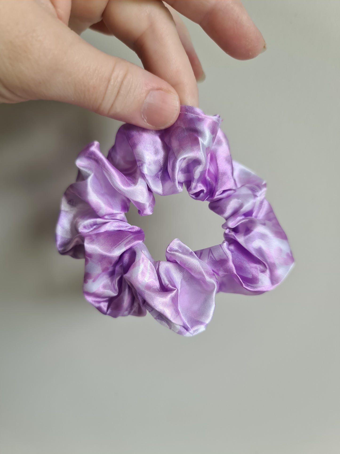 Maori design scrunchie -  1 x pack Purple Koru
