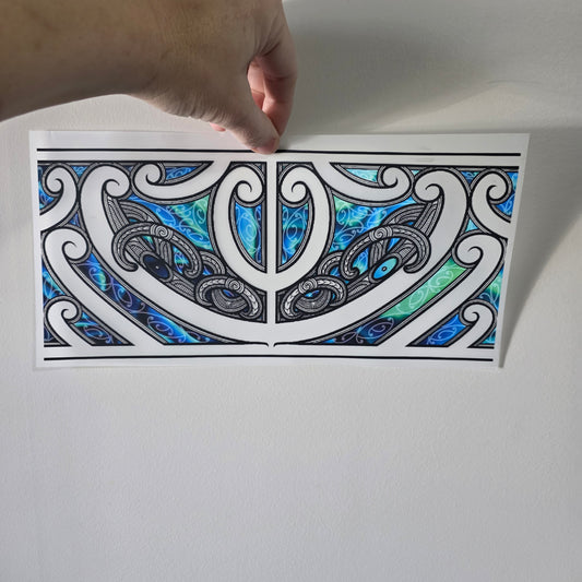 Maori design Iron on DTF 30cmx14cm