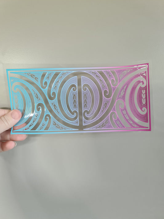 UV dtf Maori design 23cmx11cm 16oz wrap #292