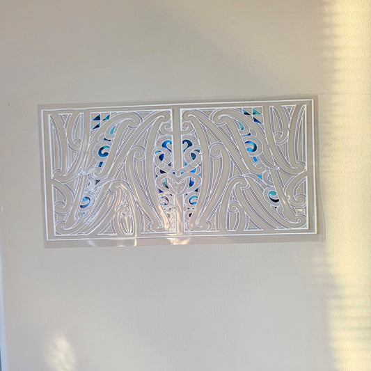 30cmx 15cm size UV DTF DECAL MAORI DESIGN for Table lamps #20