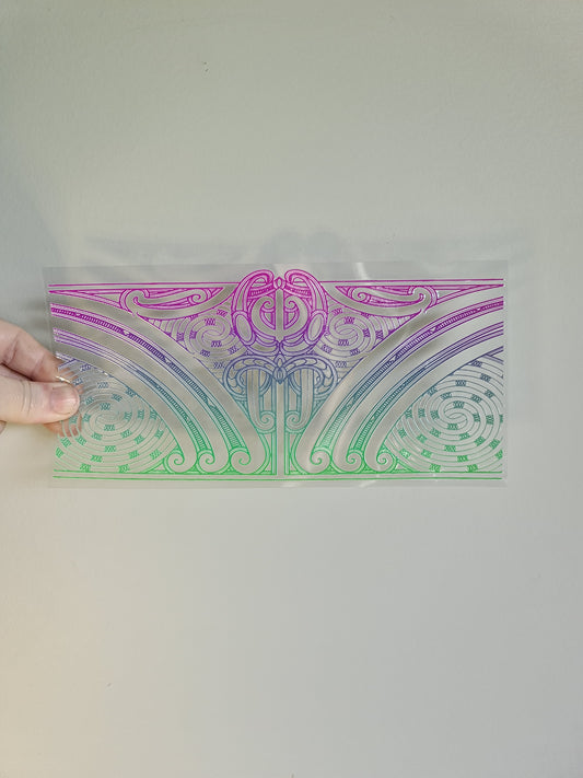 UV dtf transfer Maori design 23cmx11cm 16oz wrap #1311