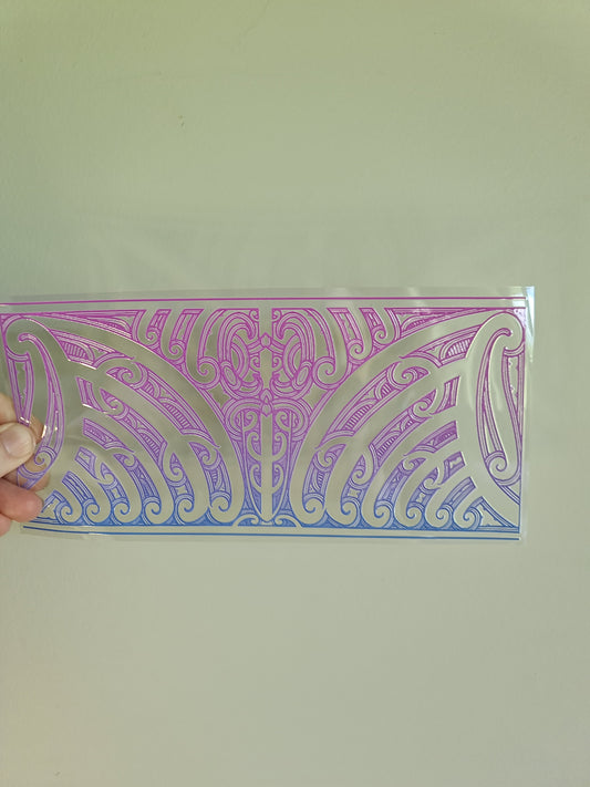 UV dtf transfer Maori design 23cmx11cm 16oz wrap #1383