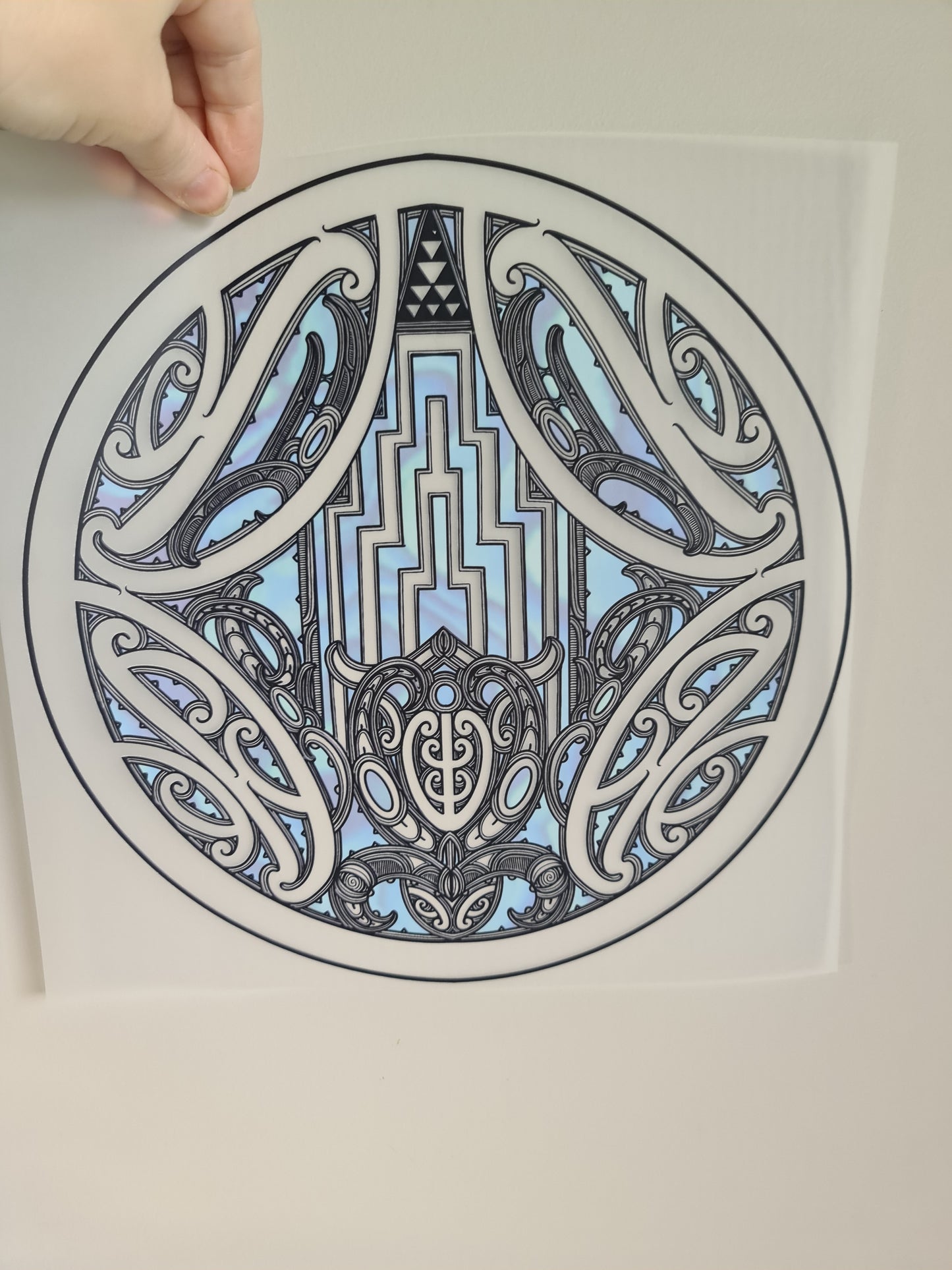 Sublimation custom Maori design Iron on 30cm