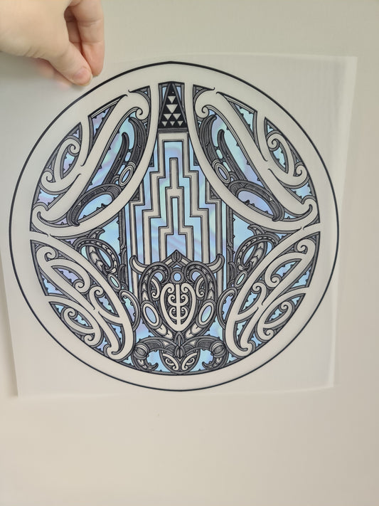 Sublimation custom Maori design Iron on 30cm