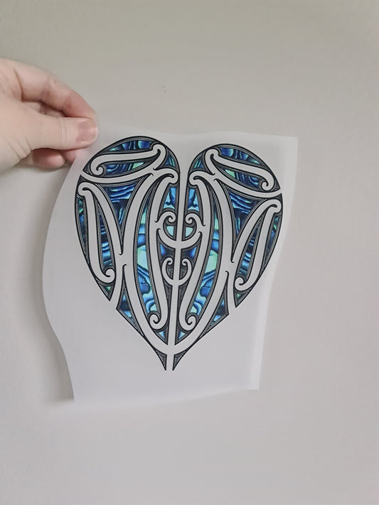 Kids clothing Sublimation custom Maori design Iron on HTV 20cm
