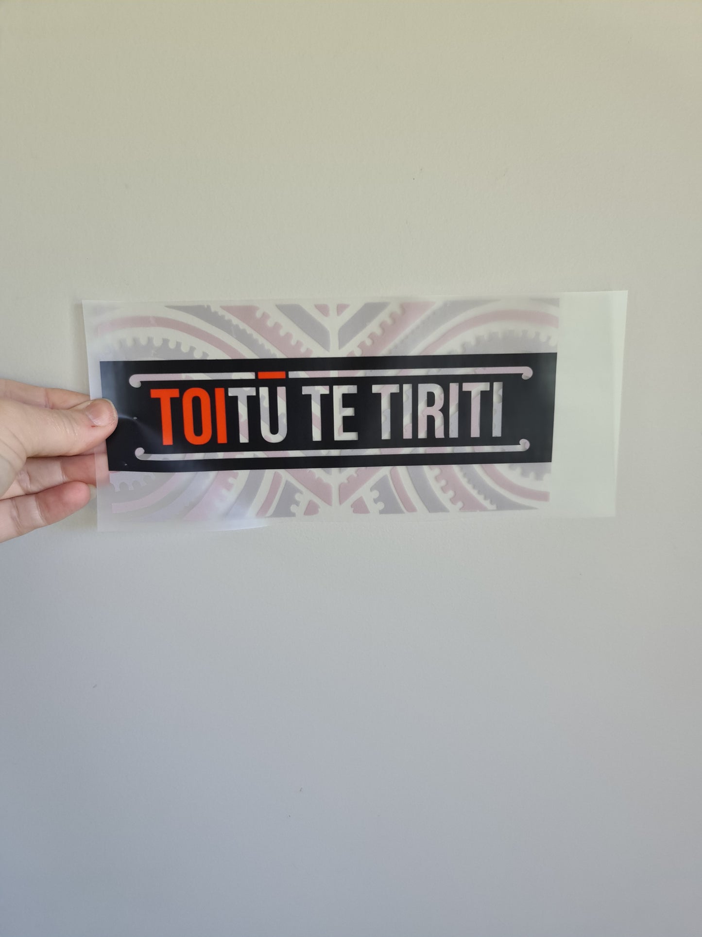 Kids clothing Sublimation custom Maori design Iron on HTV 23cm