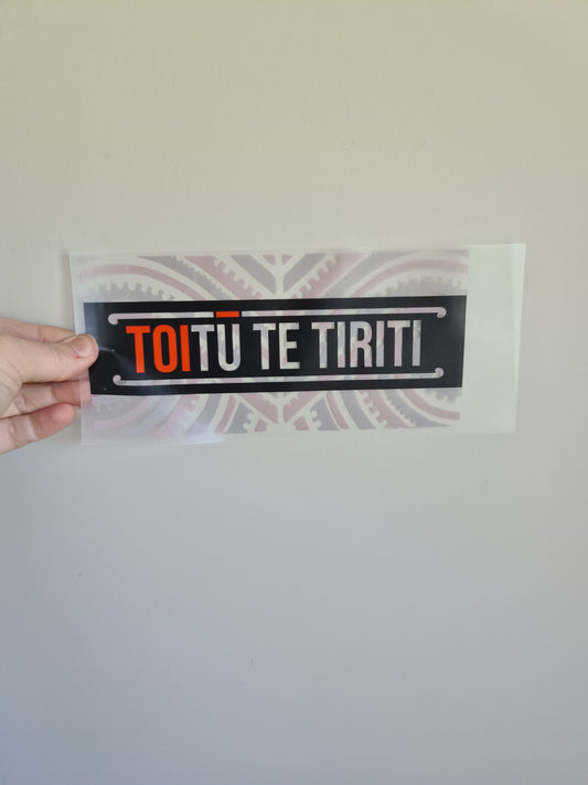 Kids clothing Sublimation custom Maori design Iron on HTV 23cm