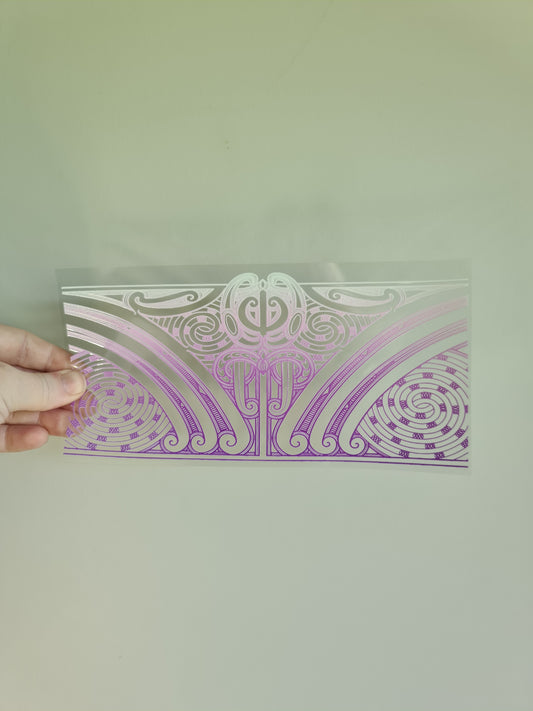 UV dtf transfer Maori design 23cmx11cm 16oz wrap #1361