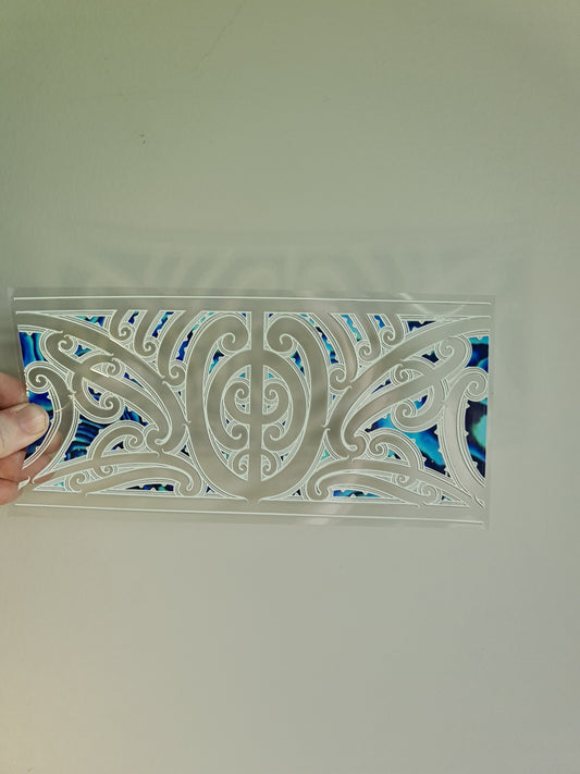 UV dtf transfer Maori design 23cmx11cm 16oz wrap #1431