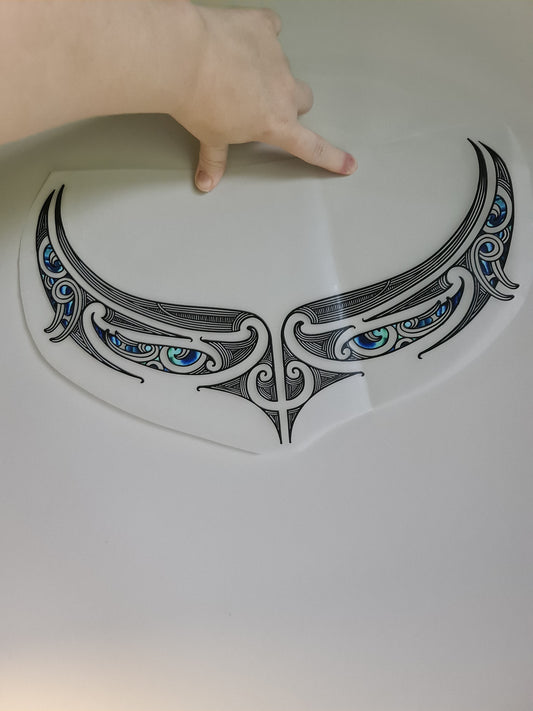 XL Sublimation custom Maori design Iron on 40cm
