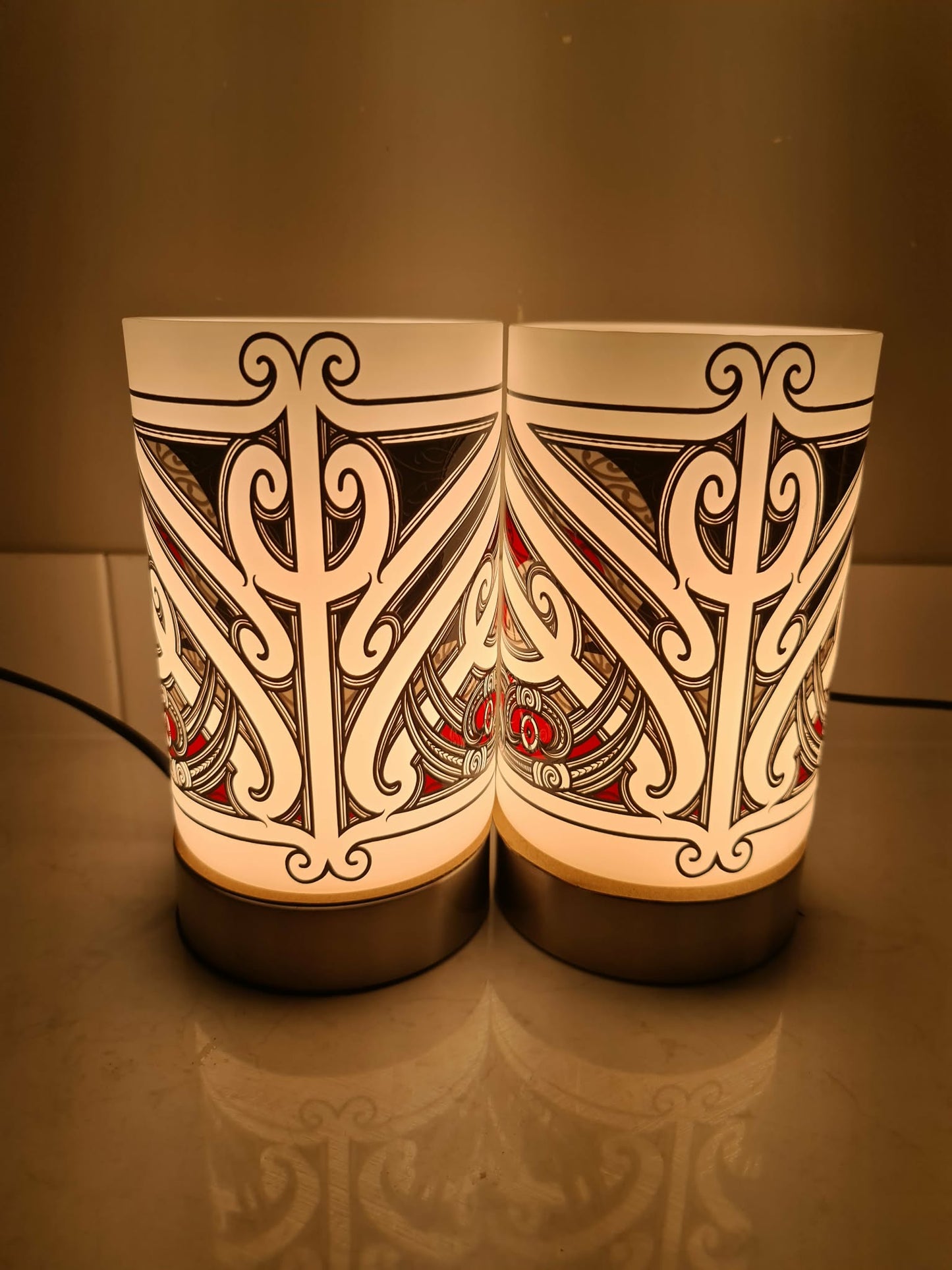 Maori design touch lamp - set 2 lamps (pre-order)