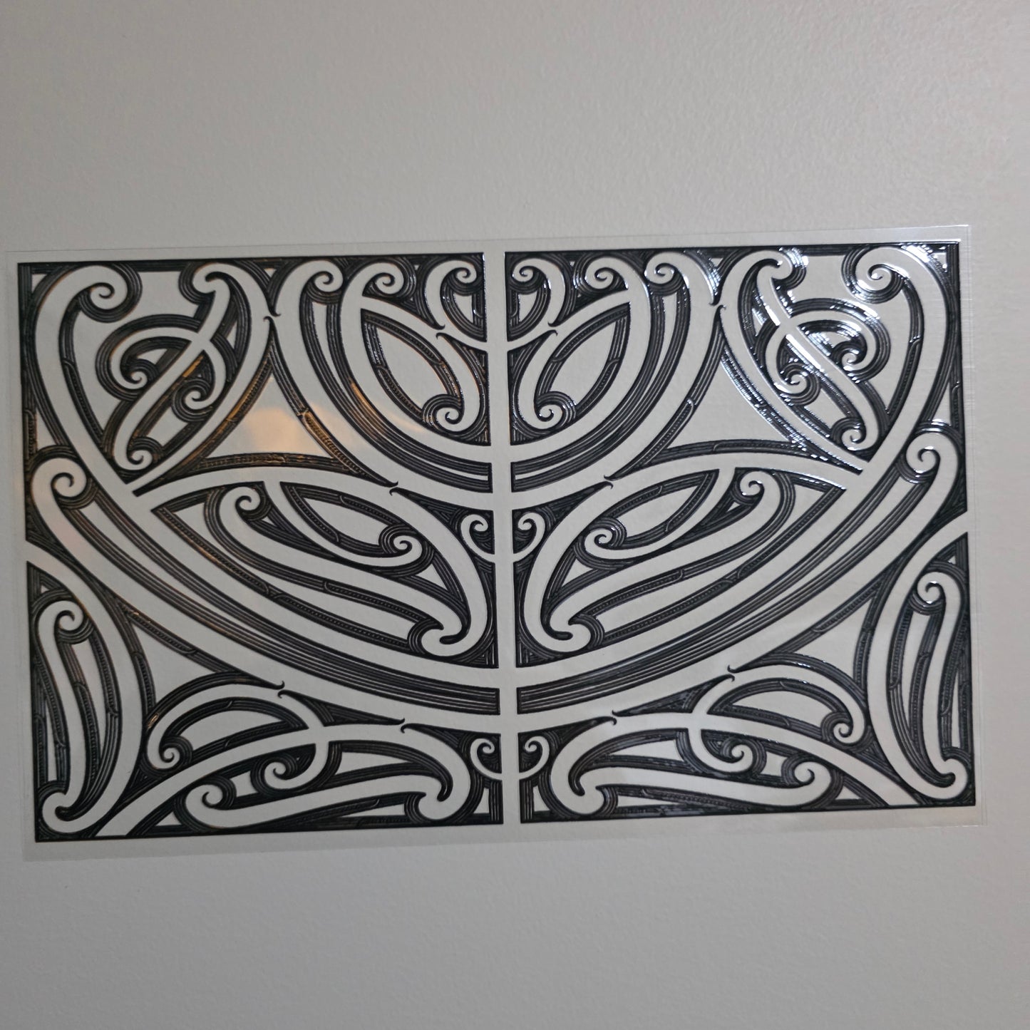 XL UV DTF DECAL MAORI DESIGN 28CMX17CM for touch lamps #251