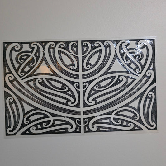 XL UV DTF DECAL MAORI DESIGN 28CMX17CM for touch lamps #251