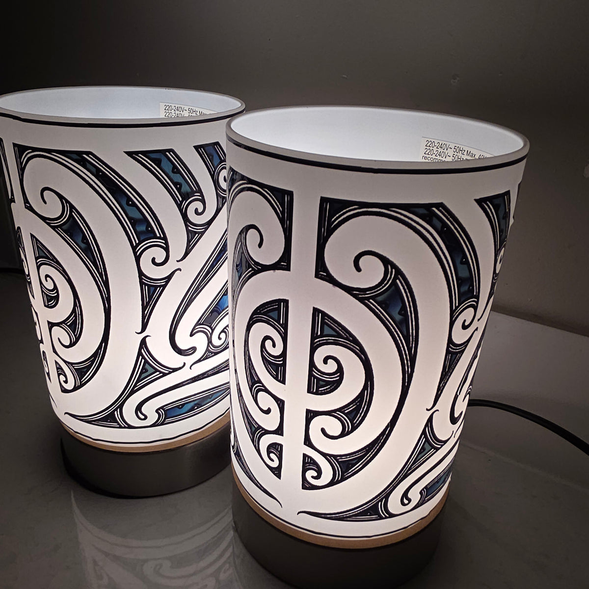 Maori design touch lamp - set 2 lamps (pre-order)