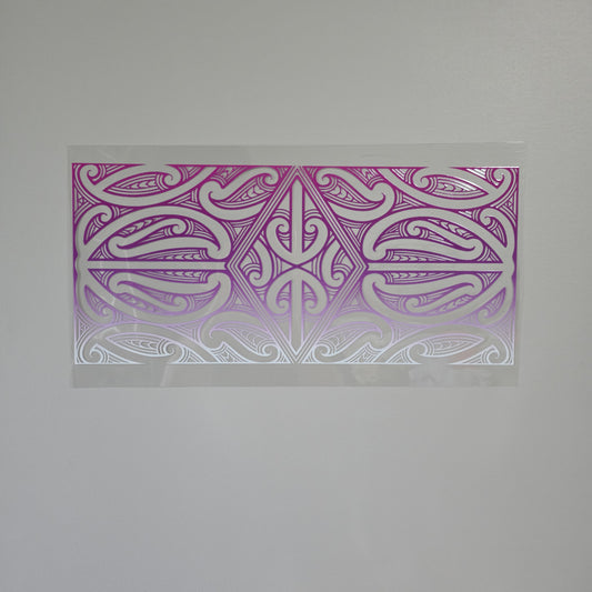XL UV DTF DECAL MAORI DESIGN 38CMX17CM for touch lamps #54