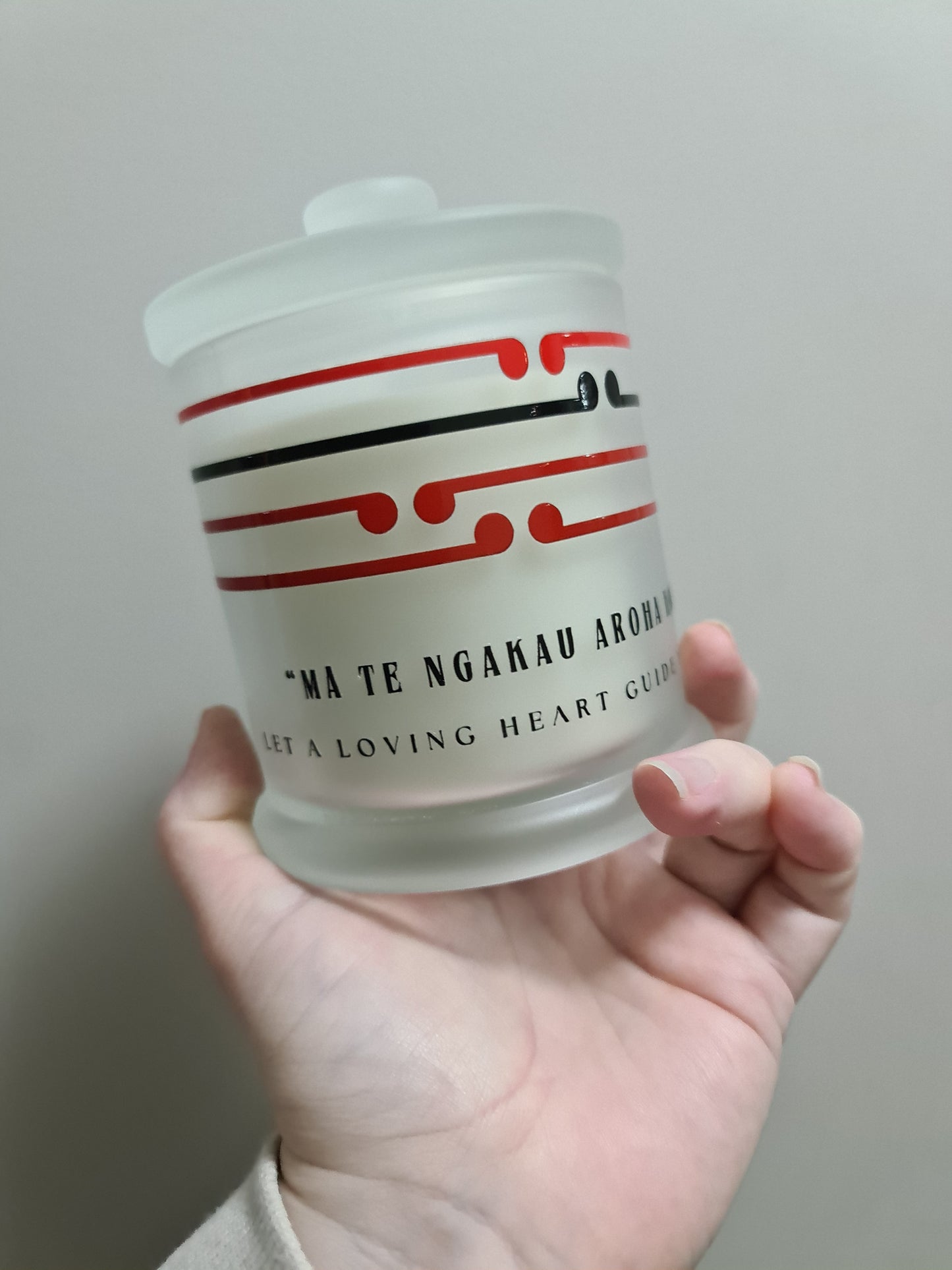 Large Maori Proverb Candle