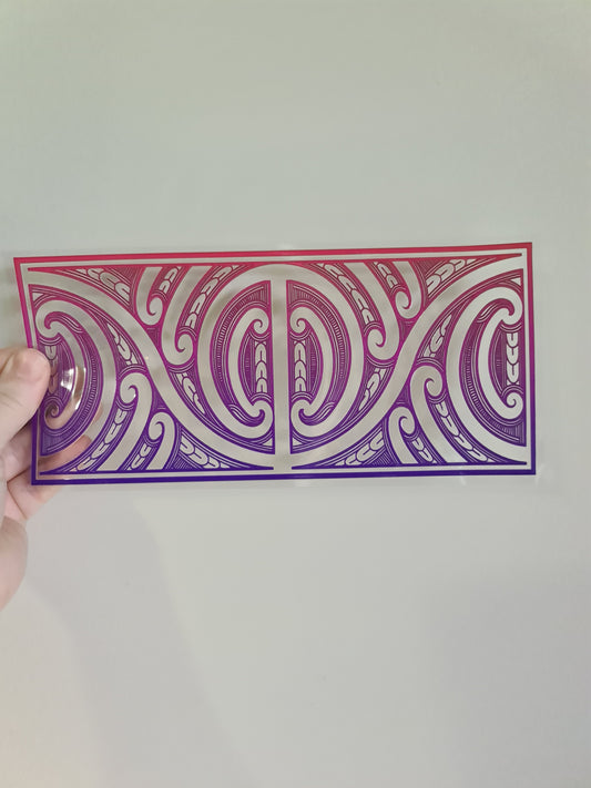 UV dtf Maori design 23cmx11cm 16oz wrap #773