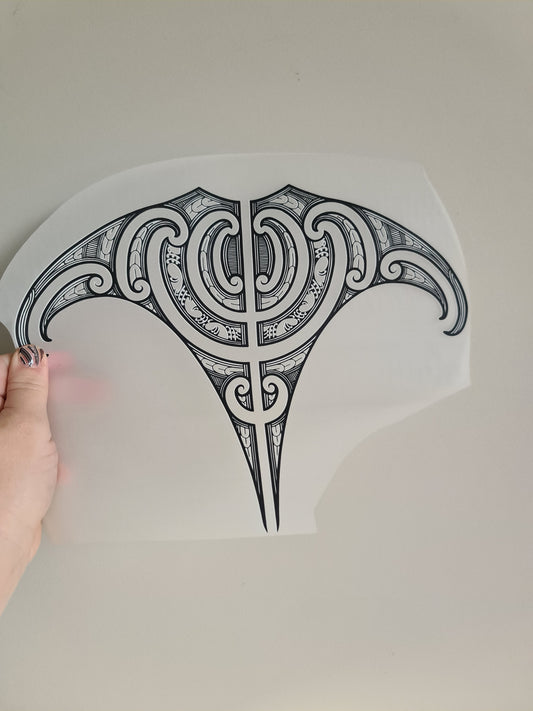 Sublimation custom Maori design Iron on 30cm